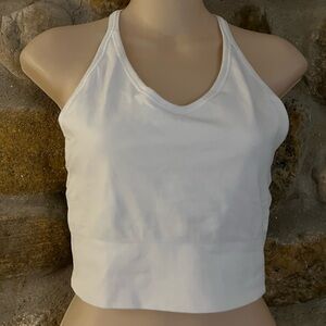 Zella White Crop Top